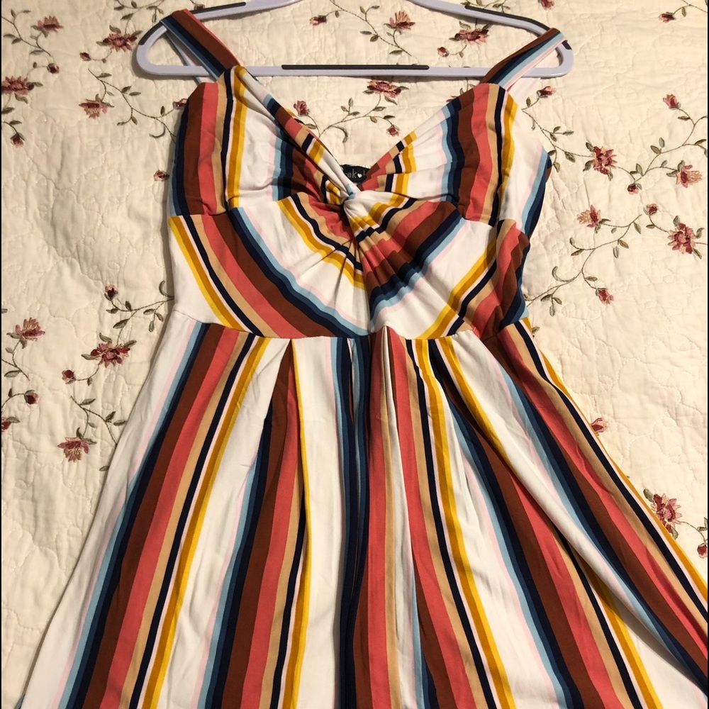 Multi Color Stripe Dress